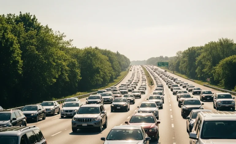 aaa reports record memorial day weekend travel despite high fuel costs AAA Reports Record Memorial Day Weekend Travel Despite High Fuel Costs during a busy holiday highway commute.