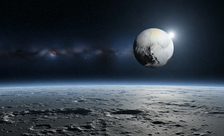 why is pluto not a planet A high-resolution rendering of Pluto in the Kuiper Belt, exploring why is pluto not a planet in modern astronomy.