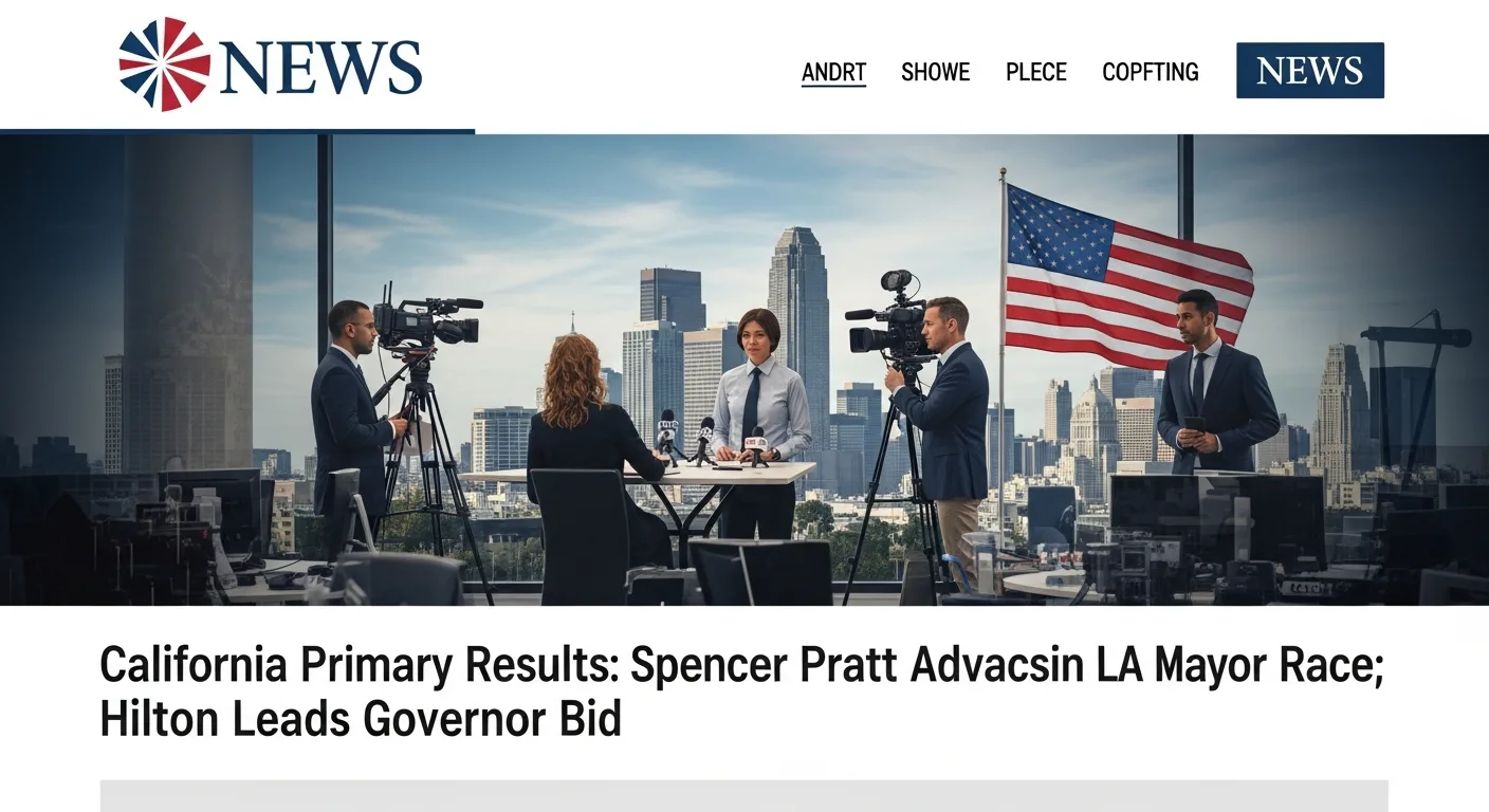 California Primary Volatility: Spencer Pratt and Steve Hilton Lead Populist Surge in Major Markets
