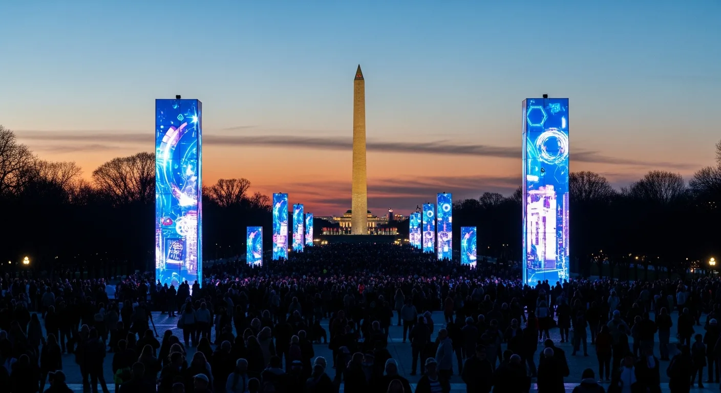 National Mall Transformed into High-Tech Stage for Disputed 250th Anniversary
