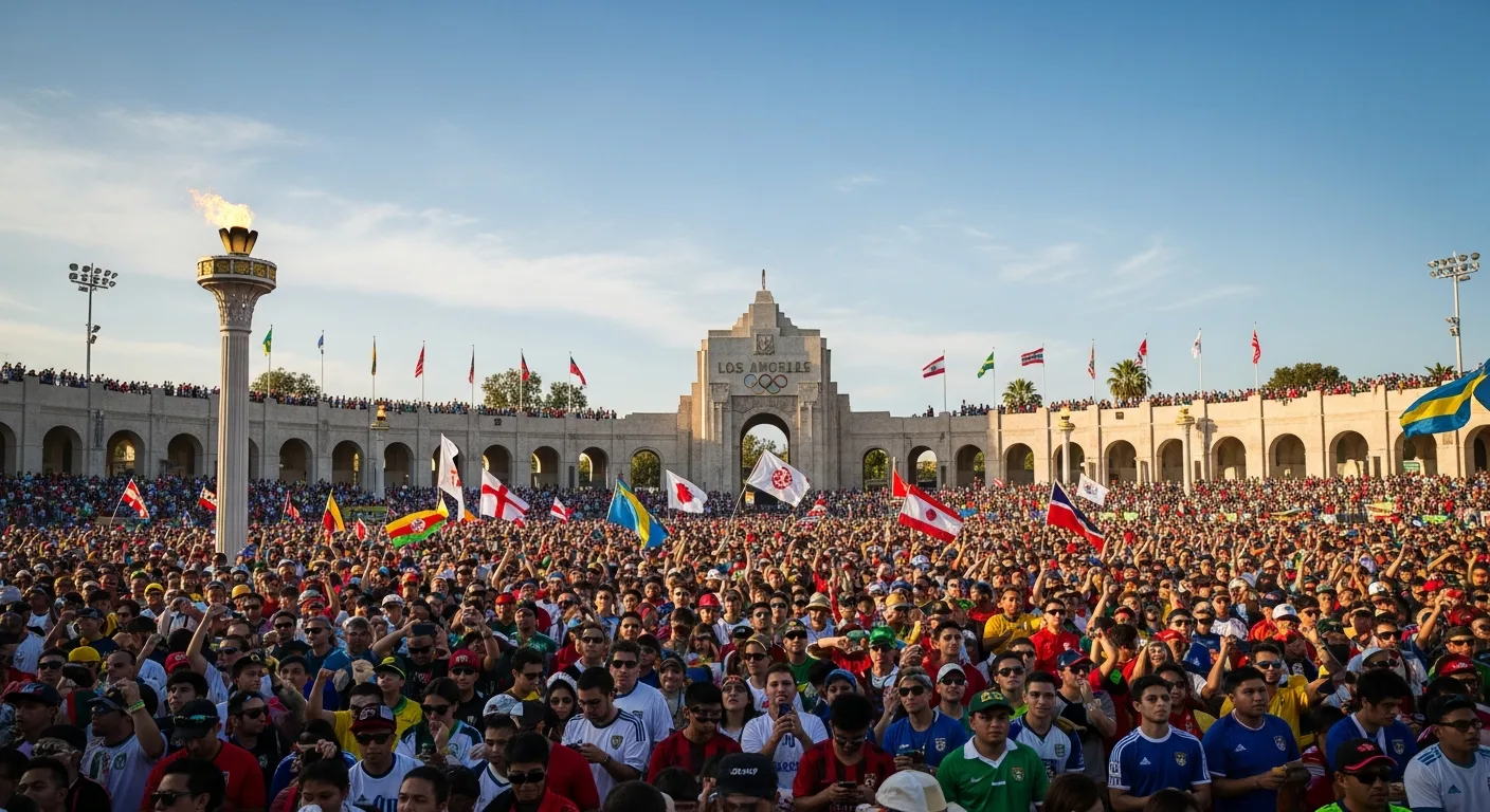 World Cup Fever Grips Los Angeles as Historic Memorial Coliseum Welcomes Global Fanbase