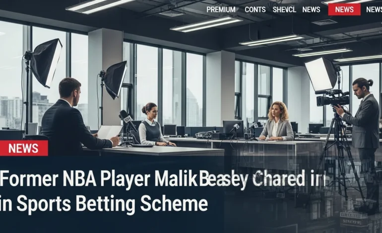 Editorial photo of Former NBA Player Malik Beasley Charged in Sports Betting Scheme following a federal indictment.
