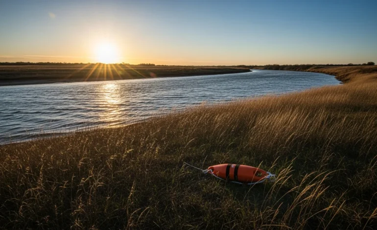 heroic rescue attempt in texas ends in tragedy for international student Heroic Rescue Attempt in Texas Ends in Tragedy for International Student at a somber, sun-drenched waterway.