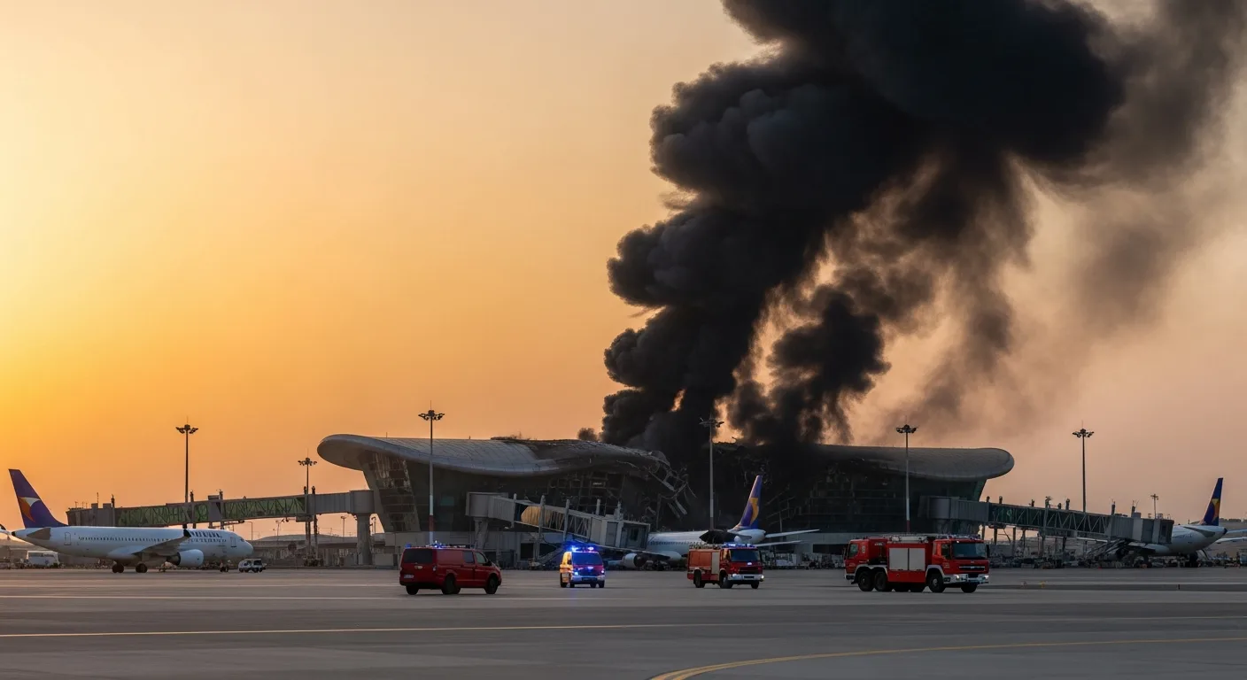 Strait of Hormuz Closes as Iranian Drone Strike Hits Kuwait International Airport