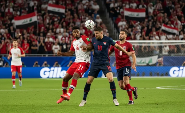 iraq vs norway group stage matchup debuts at gillette stadium Action during the Iraq vs. Norway: Group Stage Matchup Debuts at Gillette Stadium.