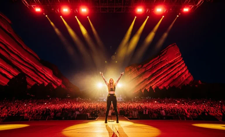 kesha kicks off summer leg of joyride tour with sold out red rocks performance Kesha Kicks Off Summer Leg of 'Joyride Tour' with Sold-Out Red Rocks Performance.