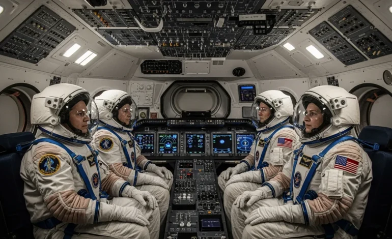 nasa details artemis iii mission profile following crew announcement for 2027 flight NASA Details Artemis III Mission Profile Following Crew Announcement for 2027 Flight during orbital docking simulations.