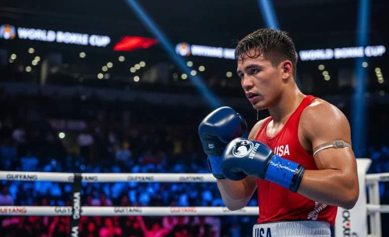 team usa boxers begin path to gold at world boxing cup in china Team USA Boxers Begin Path to Gold at World Boxing Cup in China, competing in a high-tech arena in Guiyang.