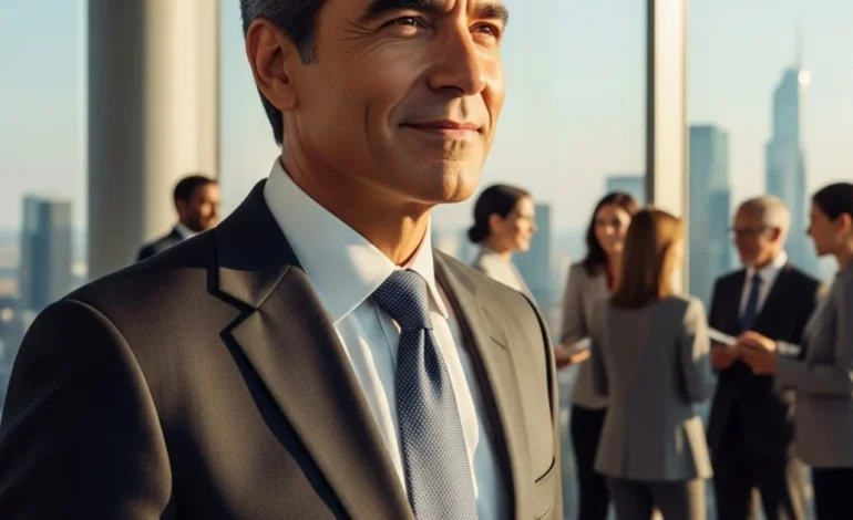 Portrait of Gilbert Davila in a modern office, representing the future of inclusive marketing.
