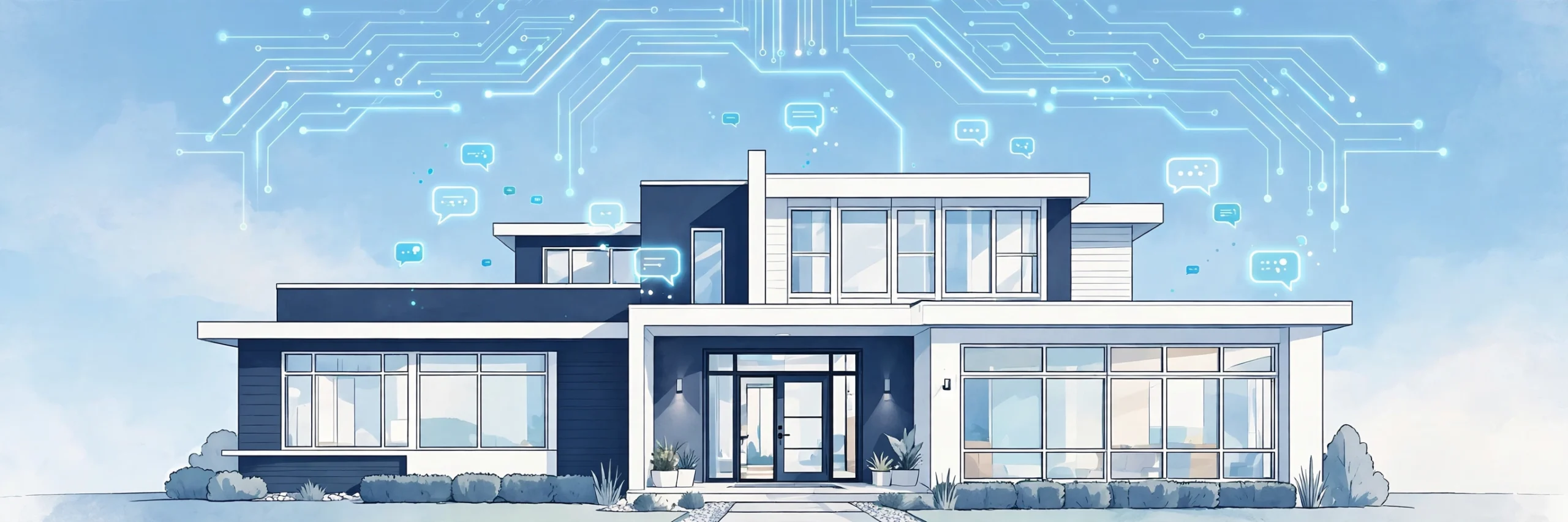 AI and digital marketing for window and door companies illustrated