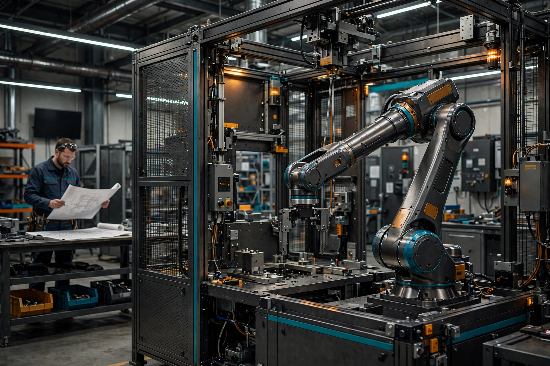 media generation custom robotics automation 202 0 38374109 e59a 40f1 82b9 40a48317a70a Custom Robotics Automation: What It Is, How It Works, and When It’s Worth It