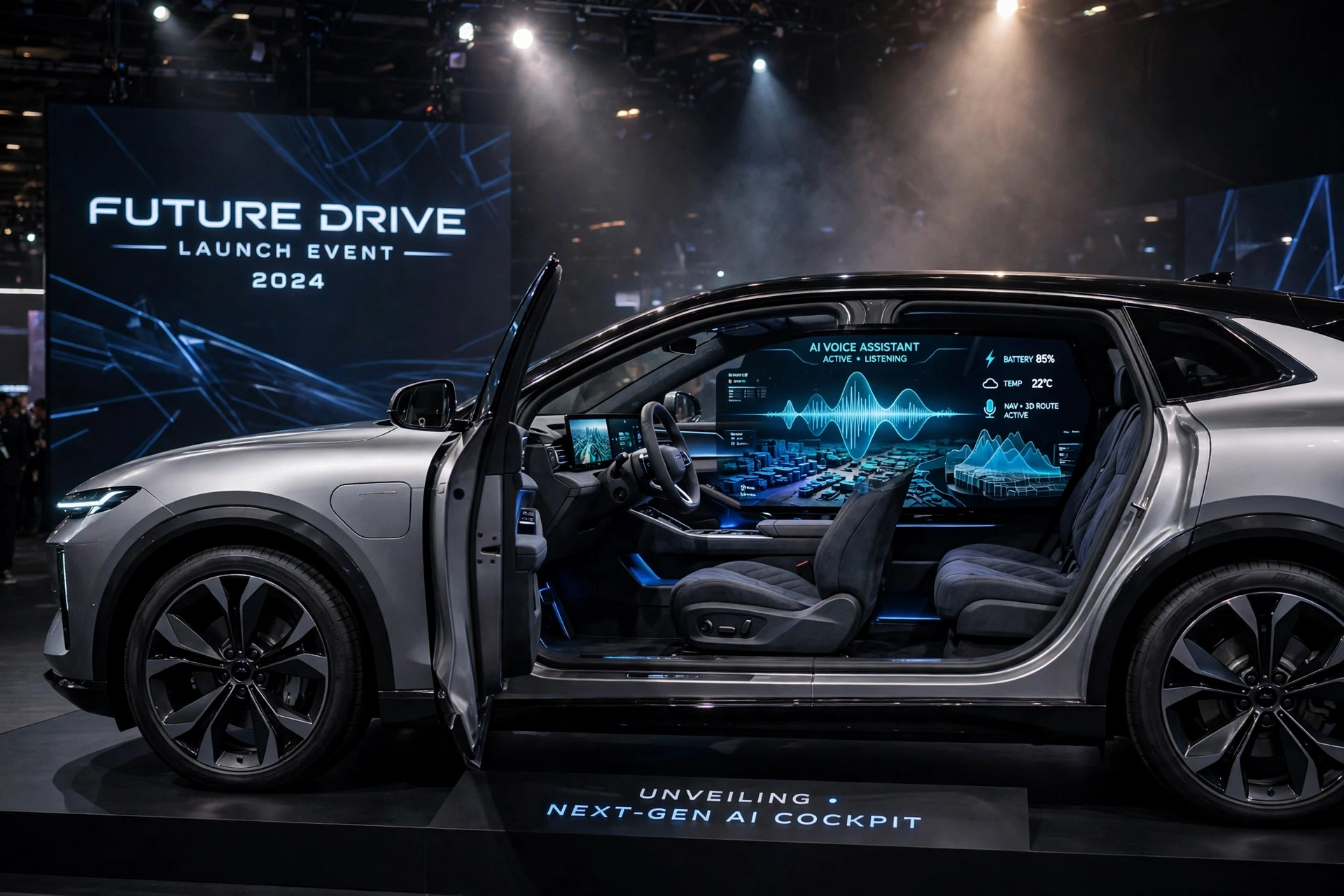 FREELANDER 8 SUV with next-generation AI cockpit and voice assistant at launch event