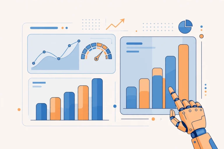 Dashboard showing AI-generated cost estimate charts